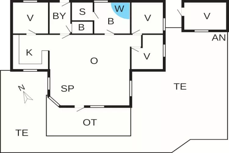 Rustig toevluchtsoord met Spa -- By Traum Ferienwohnungen-Plattegrond