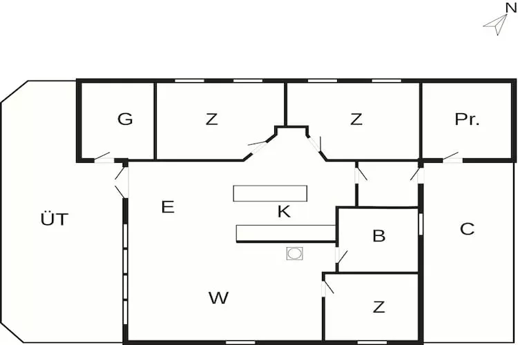 Luxe strandhuis met spa -- By Traum Ferienwohnungen-Plattegrond