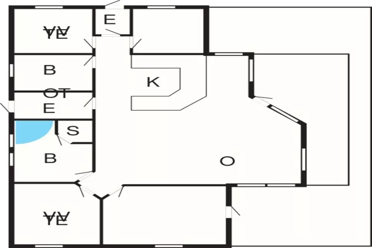 10 persoons vakantie huis in Brovst-Plattegrond