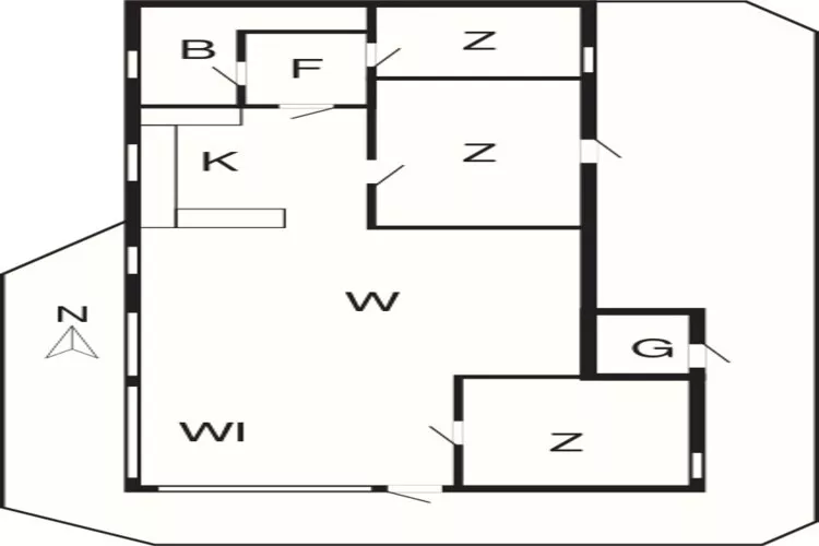 6 persoons vakantie huis in Løkken-By Traum-Plattegrond