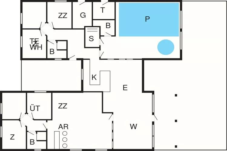 Luxe strandhuis met zwembad -- By Traum Ferienwohnungen-Plattegrond