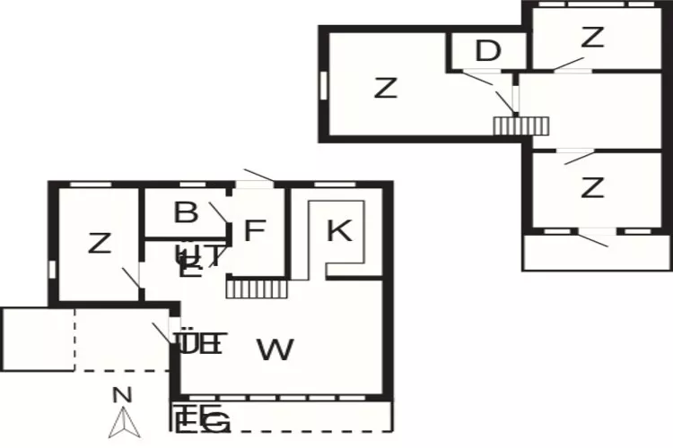 Kust ontsnapping in Hou -- By Traum Ferienwohnungen-Plattegrond