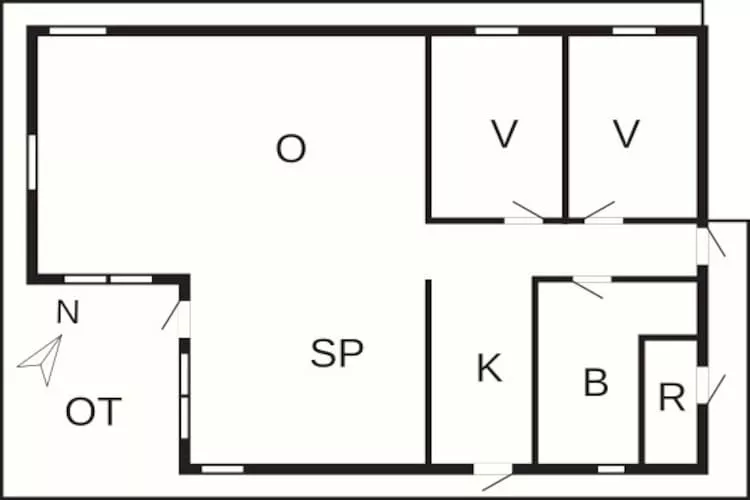 6 persoons vakantie huis in TJÖRNARP-Plattegrond