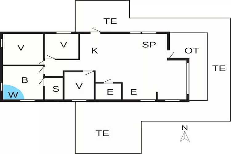 6 persoons vakantie huis in Hadsund-By Traum-Plattegrond