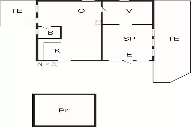 2 persoons vakantie huis in Hemmet-By Traum-Plattegrond