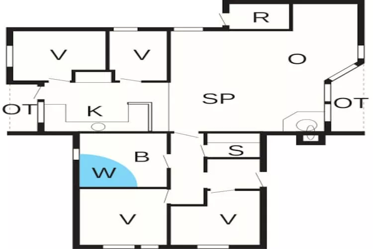 Luxe retraite in Blavand -- By Traum Ferienwohnungen-Plattegrond