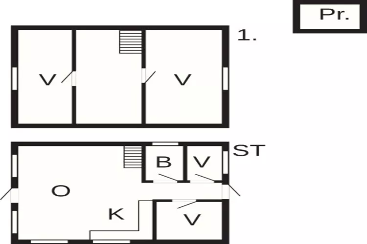 Ruim toevluchtsoord in Stauning -- By Traum Ferienwohnungen-Plattegrond