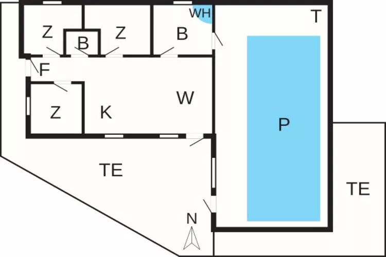 6 persoons vakantie huis in Oksbøl-By Traum-Plattegrond