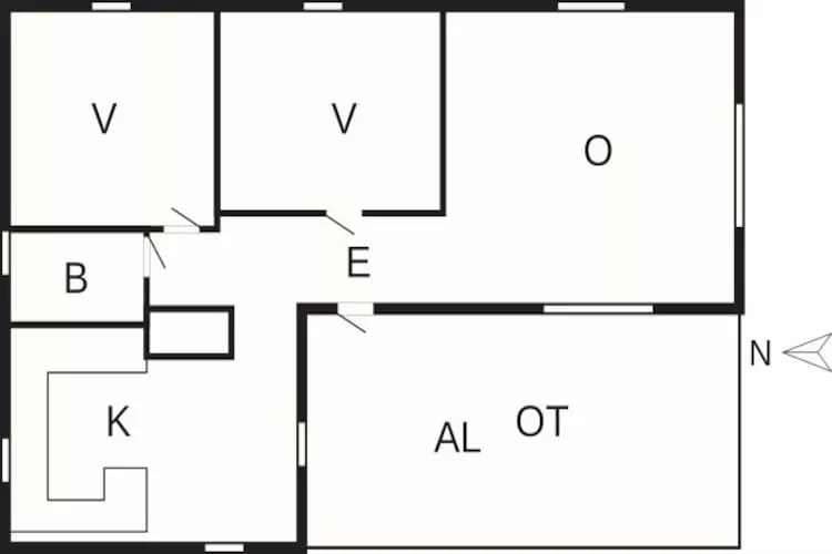 5 persoons vakantie huis in Osby-Plattegrond