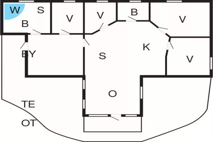 Luxe Spa Retreat in Spodsbjerg -- By Traum Ferienwohnungen-Plattegrond