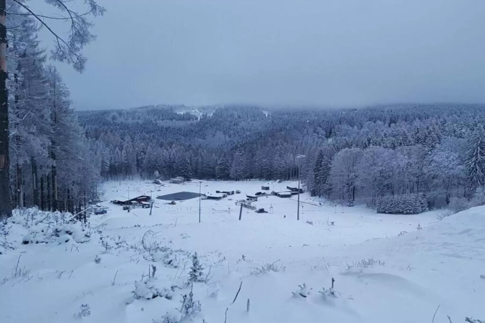 Veste Coburg Blick-Gebied winter 20km