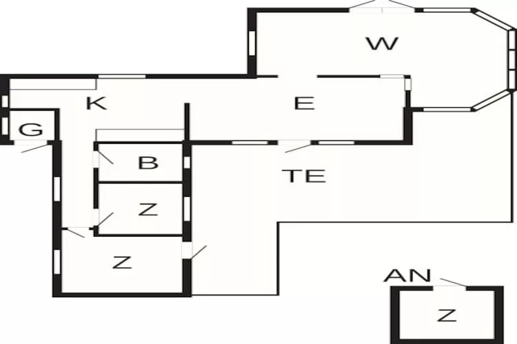 6 persoons vakantiehuis in Ebeltoft-Plattegrond