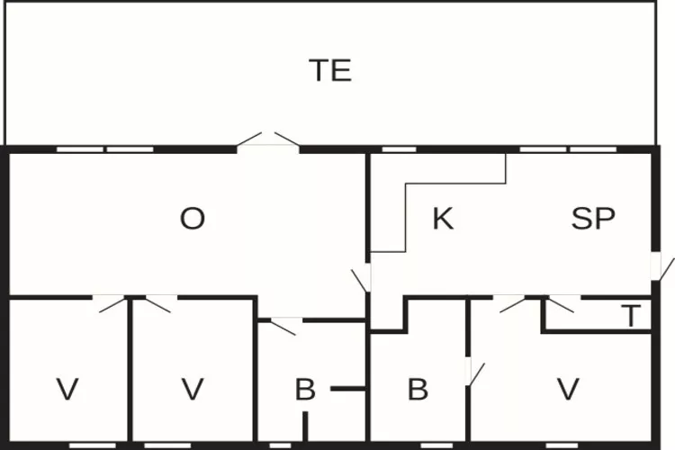 6 persoons vakantie huis in Stege-Plattegrond