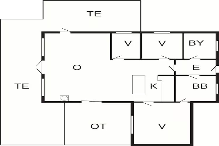 8 persoons vakantie huis in Karrebæksminde-Plattegrond