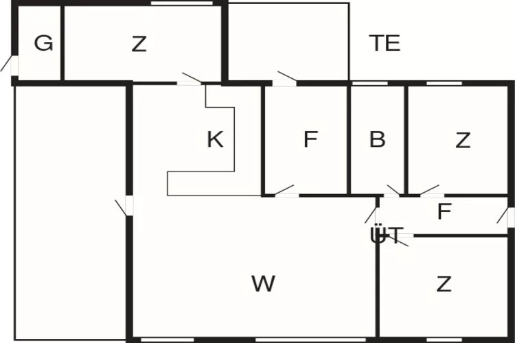 6 persoons vakantie huis in Ans By-By Traum-Plattegrond