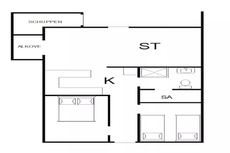 4 persoons vakantie huis in Hemmet-By Traum-Plattegrond