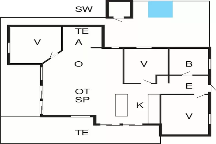 Strand retraite met sauna -- By Traum Ferienwohnungen-Plattegrond