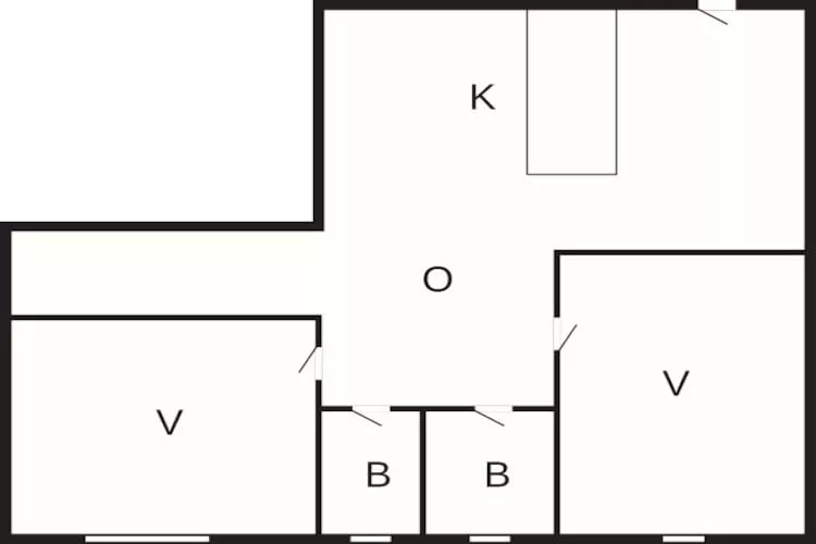2 room,1.floor,Premium-Plattegrond