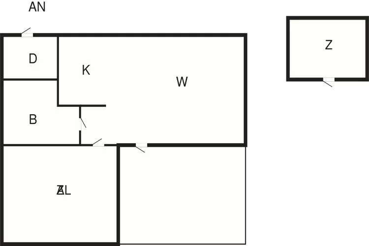 Gezellig huisje met tuin-By Traum-Plattegrond