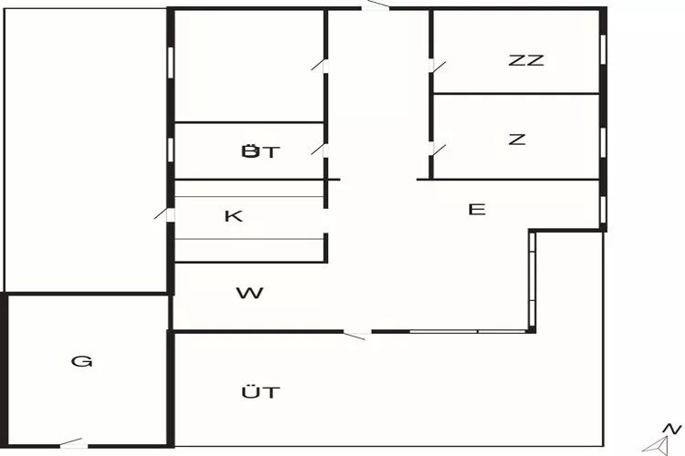 5 persoons vakantie huis in Roslev-By Traum-Plattegrond