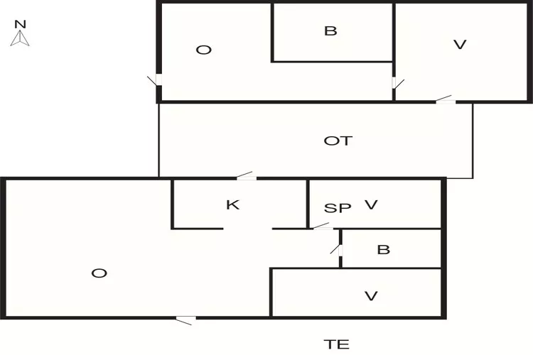 6 persoons vakantie huis in Løkken-By Traum-Plattegrond
