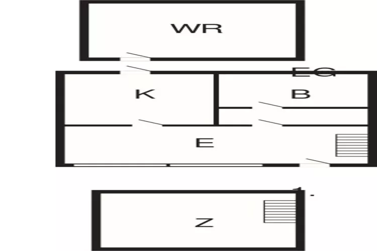 2 persoons vakantie huis in Bogense-By Traum-Plattegrond