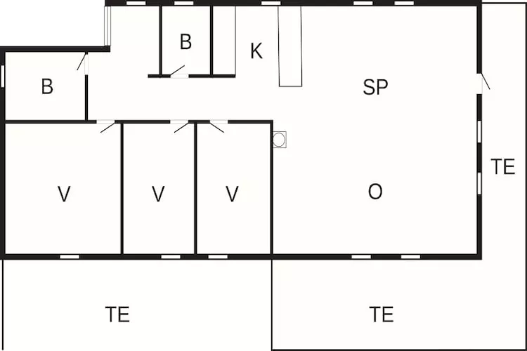 8 Personen vakantie huis in lyngdal-Plattegrond