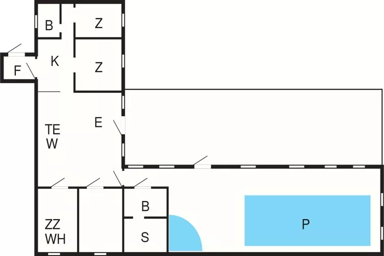 4 sterren vakantie huis in Væggerløse-Plattegrond