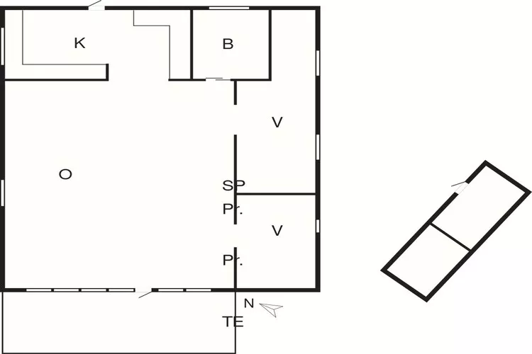 6 Personen vakantie huis in Nibe-Plattegrond
