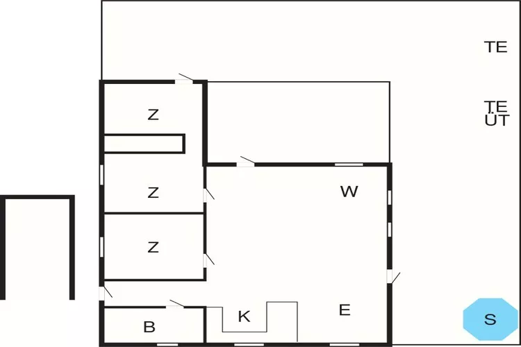6 Personen vakantie huis in Væggerløse-Plattegrond