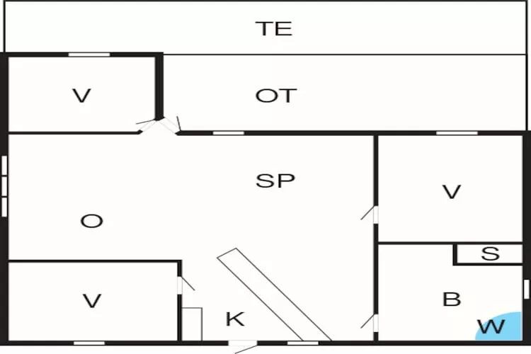 5 Personen vakantie huis in Nakskov-Plattegrond