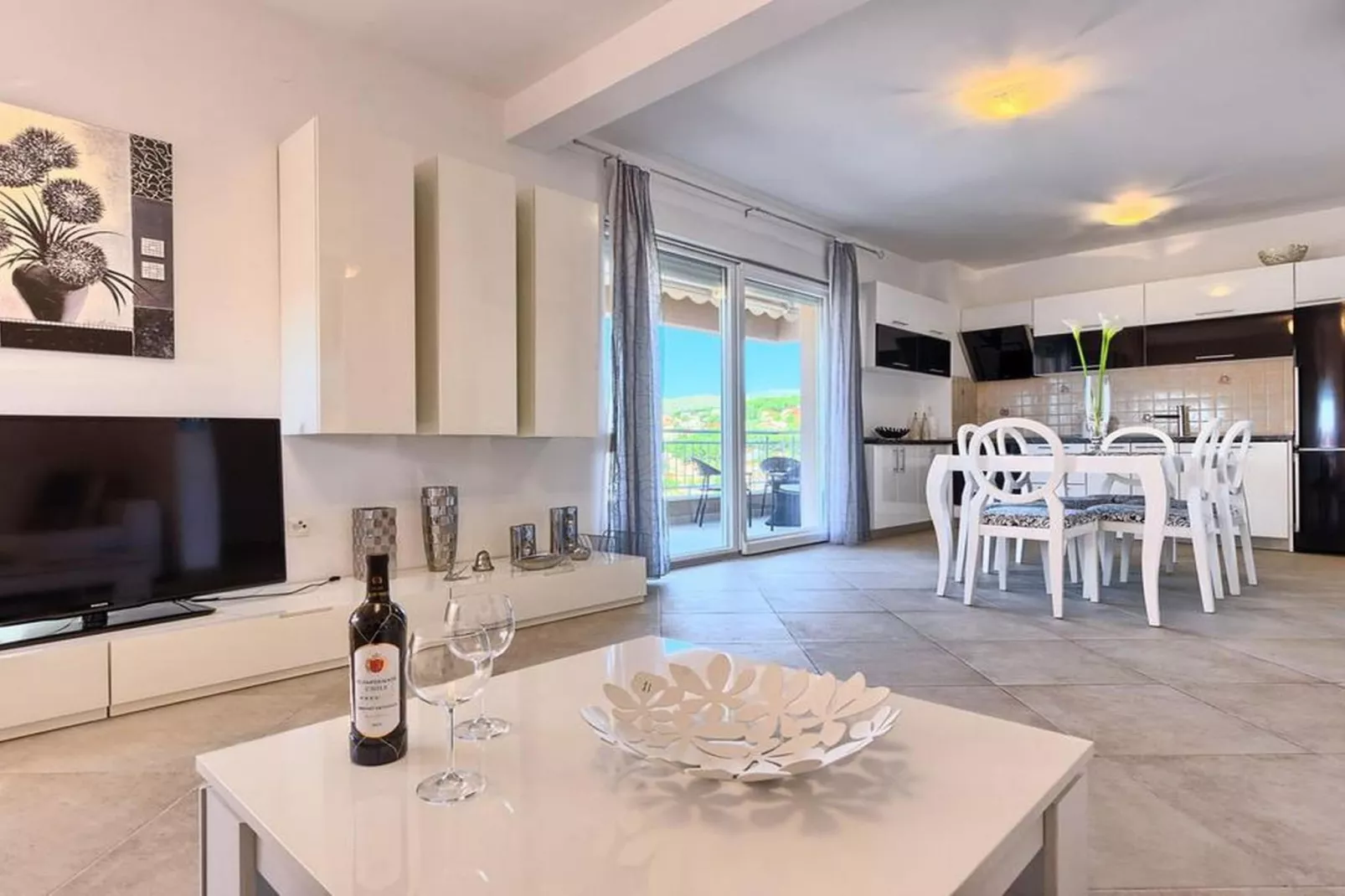 Luxury Apartment Okrug Gornji with Sea View and Pool - Three Bedroom Apartment with Sea View and Pool