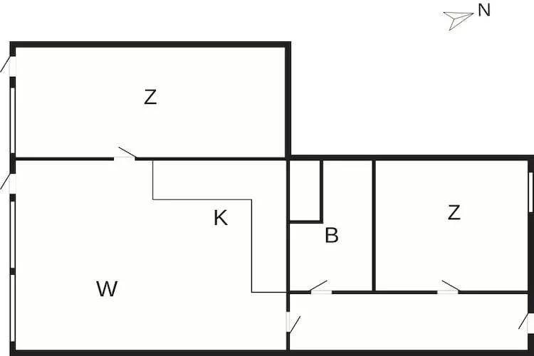 4 Personen vakantie huis in Ringkøbing-Plattegrond