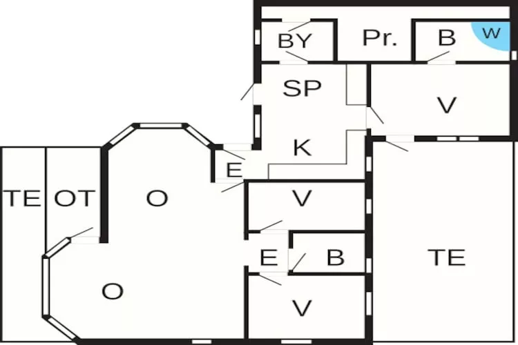 9 persoons vakantie huis in Sæby-Plattegrond