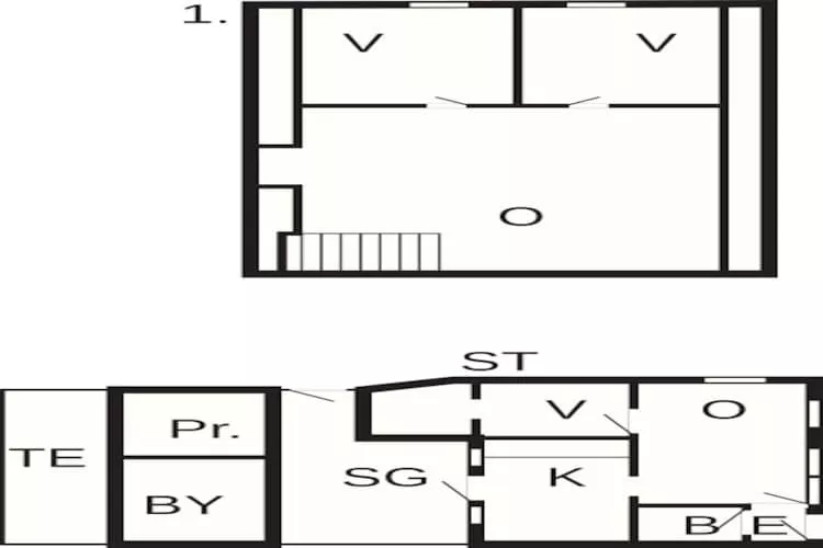 6 persoons vakantie huis in Nysted-Plattegrond