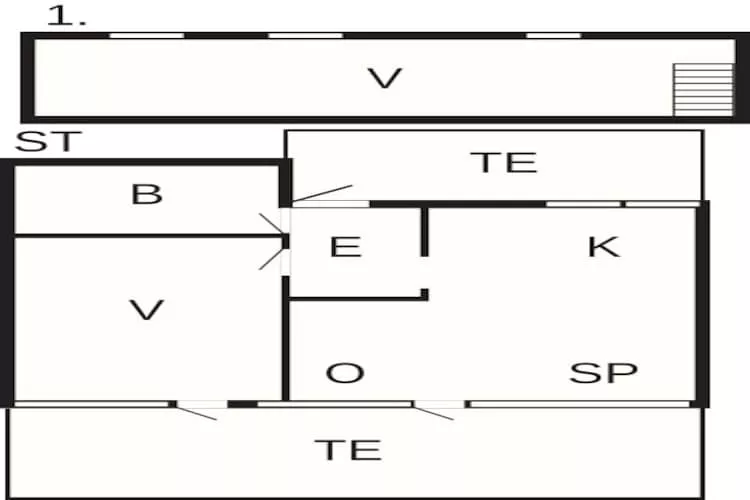 Moderne Oase in Marielyst-By Traum-Plattegrond