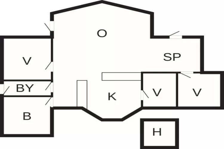 8 persoons vakantie huis in Ebeltoft-Plattegrond