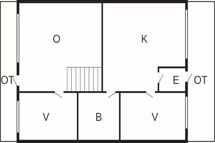 4 persoons vakantie huis in Allinge-Plattegrond