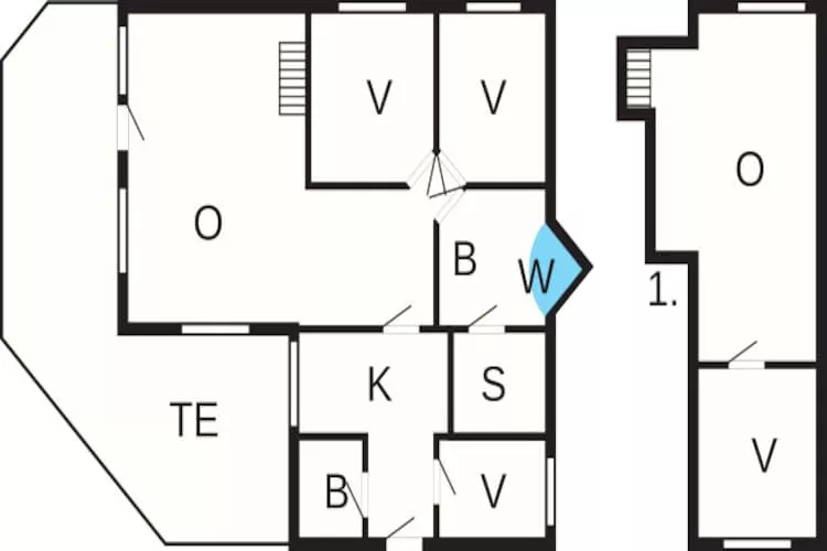 8 persoons vakantie huis in Nørre Nebel-Plattegrond