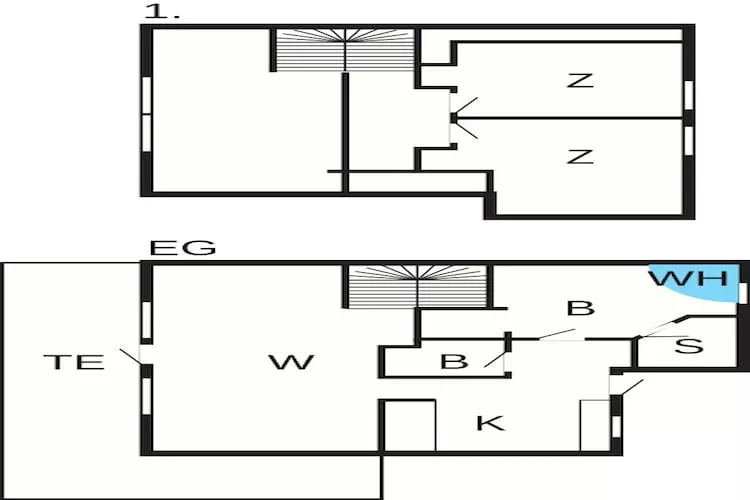 Luxe retraite in Sondervig -- By Traum Ferienwohnungen-Plattegrond