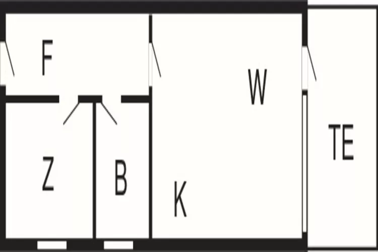 2 room,ground/1.floor-Plattegrond