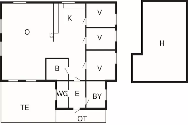FJORDSTOVA-Plattegrond