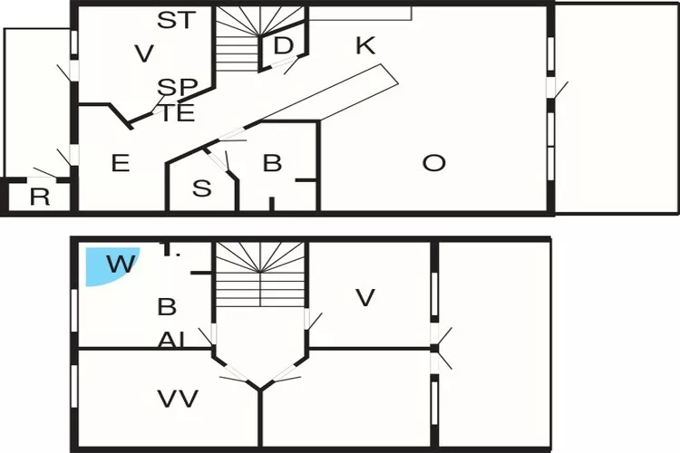 5 room,Strandhouse,Non smoking-Plattegrond