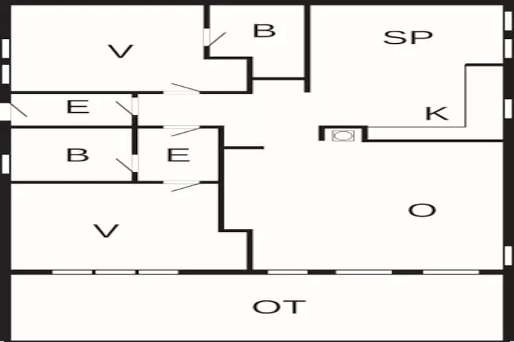 3 room,2 bathrooms,Standard-Plattegrond