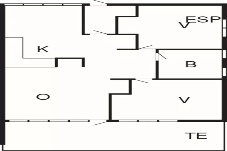 3 room,renovated-Plattegrond