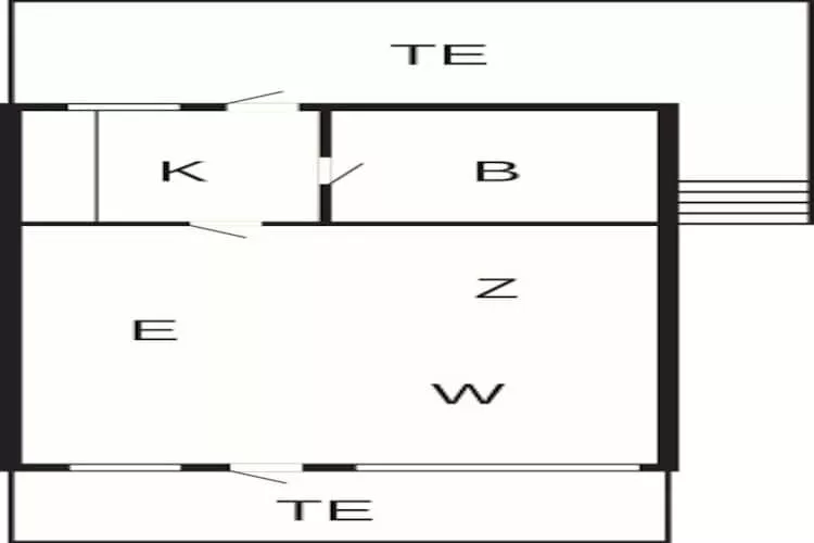 1 room,Appartment-Plattegrond