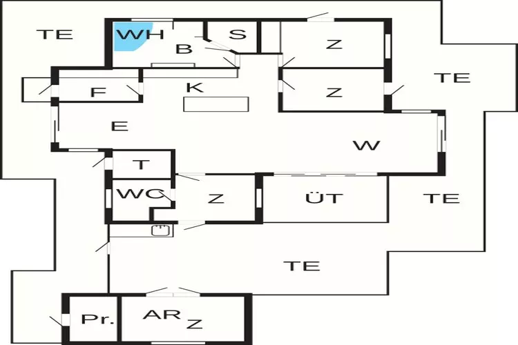 10 persoons vakantie huis in Brovst-By Traum-Plattegrond