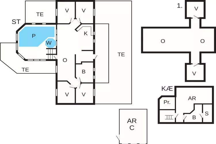 12 persoons vakantie huis in Hirtshals-By Traum-Plattegrond