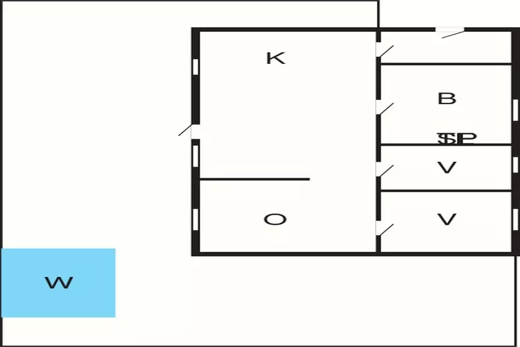 3 persoons vakantie huis in Esbjerg V-By Traum-Plattegrond