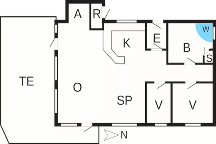 6 persoons vakantie huis in Løkken-By Traum-Plattegrond
